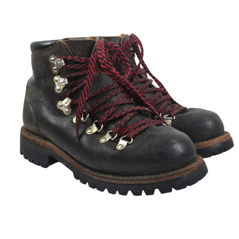 RARE Vtg 70s Herman Survivors Leather Mountaineer Hiking Boot Men 7.5 Vibram USA